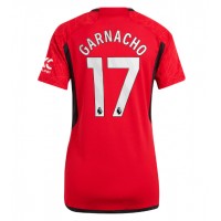 Fotbalové Dres Manchester United Alejandro Garnacho #17 Dámské Domácí 2023-24 Krátký Rukáv